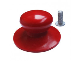 Ручка ебонітова  на кришку червона Ø 3,5 см (шт) - Комплектующие