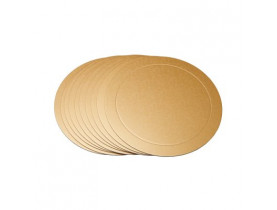 Подкладка под торт золотая серебряная круглая Ø 26 см ( 10 шт ) - Подкладка под торт