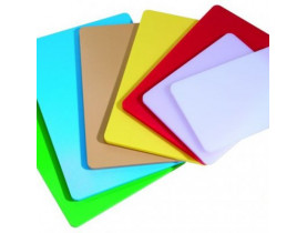 Доска разделочная пластиковая разных цветов 44 х 30 х 5 см (шт) - Доски разделочные