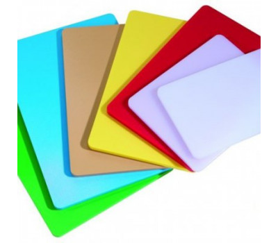 Доска разделочная пластиковая разных цветов 44 х 30 х 5 см (шт)