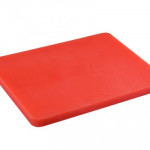 Доска разделочная пластиковая красная 44 х 30 х 5 см (шт)
