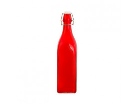 Пляшка скляна для напоїв з бугельною пробкою різних кольорів V 1 л (шт) - Посуда для ХоРеКи