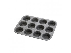Форма на 12 кексів з гранітним антипригарним покриттям 35 х 27 х 3 см (шт) / Металеві форми для випічки