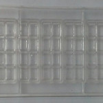 Форма полікарбонатна для шоколаду "плитка маленька" 27 х 13 х 2.5 см (шт)