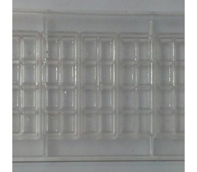 Форма поликарбонатная для шоколада "плитка маленькая" 27 х 13 х 2.5 см (шт)