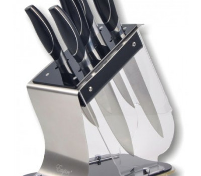 Ножи в прозрачной акриловой подставке (набор 6 шт)