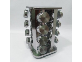Органайзер для спецій  нержавіюча сталь на 16 скляних ємностей Н28 см ( шт ) / Organizers
