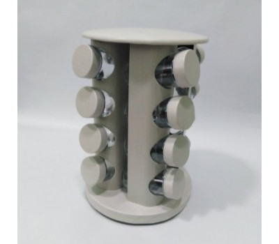 Органайзер для спецій нержавіюча сталь на 16 скляних ємностей Н 27 см ( шт )