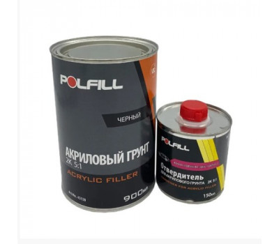 Polfill Грунт акриловый Polfill 5:1 Eco 0.75l чёрный+зат.0,15l (43139)