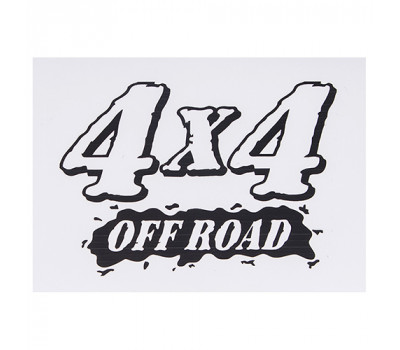 Наклейка "4 Х4 OFF ROAD" (115х145мм) на прозорому фоні (4 Х4)