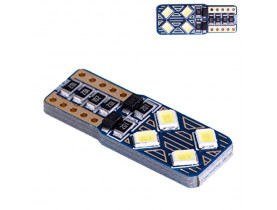Лампа PULSO/габаритная/LED T10/8SMD-3030/12v/4w/80lm White (LP-158480) - Лампы LED