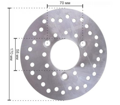 Тормозной диск для електроскутера r804d, 804 (r804d, 804)