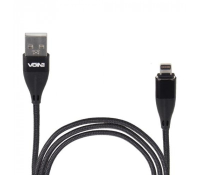 Кабель магнітний VOIN USB - Lightning 3А, 1m, black (швидка зарядка/передача даних) (VL-6101L BK)