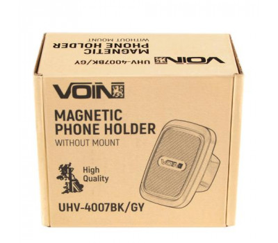 Держатель мобильного телефона VOIN UHV-4007BK/GY магнитный без кронштейна (UHV-4007BK/GY)