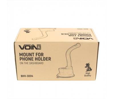 Кронштейн для тримача мобільного телефону VOIN BHV-3004, на присосці, гнучка ніжка (BHV-3004)