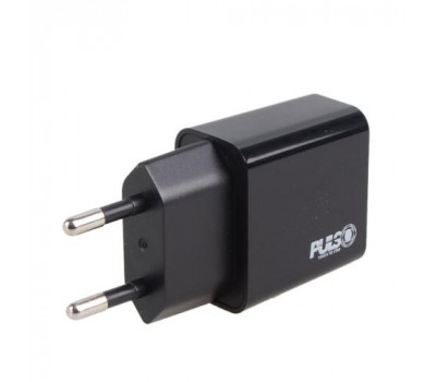 Зарядний пристрій PULSO 30W, 3 USB, QC3.0 (Port 1-5V*3A/9V*2A/12V*1.5A. Port 2/3-5V2.4A) (LC-34830 BK)