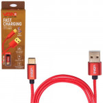 Кабель  VOIN CC-1101C RD USB - Type C 5А, 1m, red (супер быстрая зарядка/передача данных) (CC-1101C RD)