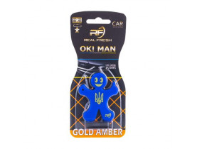 Освежитель воздуха  REAL FRESH OK ! MAN Premium Gold Amber (5526) - Освежители