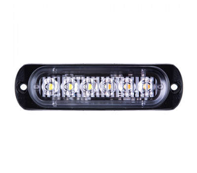 Повторитель габарита 6 LED 12V white+yellow (AG-ZWD-BSBK-6/W+Y)