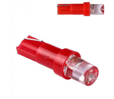 Лампа PULSO/габаритная/LED T5/1SMD-3030/24v/0.5w/3lm Red (LP-240318)