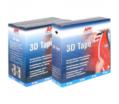 APP Самоклеящийся уплотнительный валик 3D Tape 13мм*20м, белый (070351)