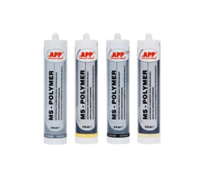 APP Герметик полимерный MS Polymer катридж, черный 310 ml (040405)
