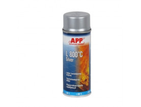 APP Краска аэрозольная L650*C Black Spray, серебристый 400ml (210433) / APP