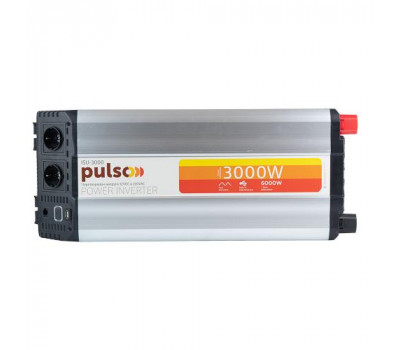 Преобраз. напряжения PULSO/ISU-3000/12V-220V/3000W/USB-5VDC2.0A/син.волна/клеммы (ISU-3000)