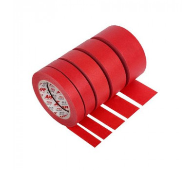 APP Скотч малярный Red Tape 24mm*45м 110 град C красный водонепроницаемый (070252)