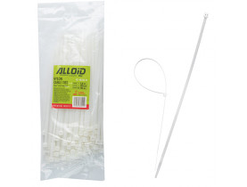 Хомут пластиковый Alloid 4.8 х 200 100шт/уп белый (PC-48200 W) - Хомуты пластиковые Alloid