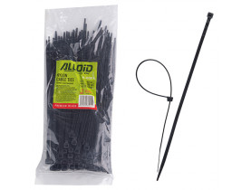 Хомут пластиковый Alloid 4.8 х 200 100шт/уп черный (PC-48200 B) - Хомуты пластиковые Alloid