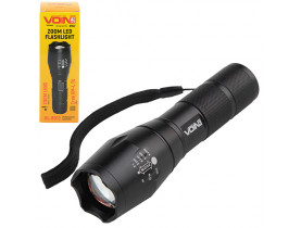 Фонарик ручной VOIN VL-8012, LED T6, 300Lm, зум, алюминий, 1х18650 или 3хААА (не в комплекте) (VL-8012) / Переноски-ліхтарі