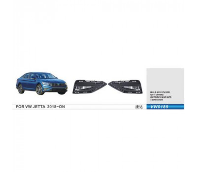 Фары дополнительной модели VW Jetta 2018-/VW-0189/H11-12V55W/эл.проводка (VW-0189)