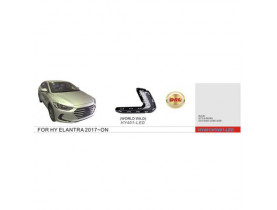 Фари додаткової моделі Hyundai Elantra/2016-18/HY-401LED/DRL (HY-401-LED) / Оптика модельна