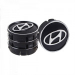 Заглушка колесного диска Hyundai 60x55 черный ABS пластик (4шт.) 50939 (50939)
