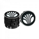 Заглушка колесного диска Daewoo 60x55 черный ABS пластик (4шт.) 50941 (50941)
