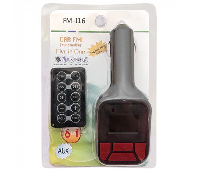 Модулятор FM 6в1 i16 12-24v Bluetooth (FM i16)