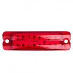 Повторитель габарита (палец двойной) 18 LED 12/24V красный 20*100*10мм (TH-182-red)