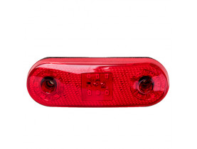 Повторитель габарита (овал) 18 LED 12/24V красный (TH-1830-red) - СВЕТ