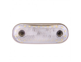 Повторювач габариту (овал) 24 LED 12/24V білий (TH-2420-white) / СВІТЛО