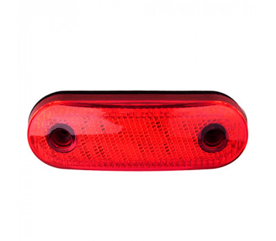 Повторювач габариту (овал) 24 LED 12/24V червоний (TH-2420-red)