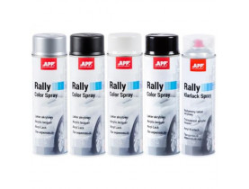 APP Краска аэрозольная Rally Color Spray, черный блеск 600ml (210113) - Расходники для малярных работ