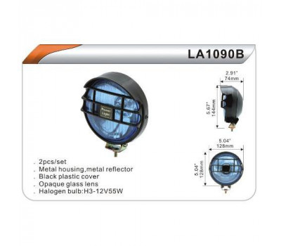 Фара дополнительная DLAA 1090B-RY/H3-12V-55W/D=128mm (LA 1090B-RY)