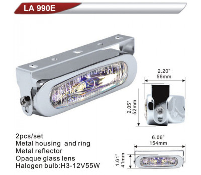 Фара додаткова DLAA 990E-RY/H3-12V-55W/154*41mm (LA 990E-RY)