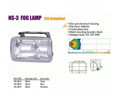 Фары дополнительные NS-3 BC H3/12 B/55W/98*58mm (NS-3 BC)