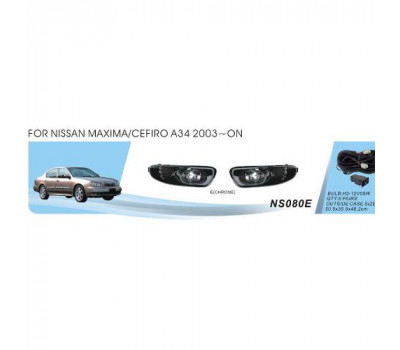 Фары дополнительной модели Nissan Maxima/Cefiro A33 2000-04/NS-080E/H3-12V55W/эл.проводка (NS-080E)