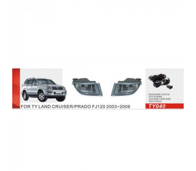 Фари доп.модель Toyota Prado FJ120 2003-09/TY-040/9006-12V55W/ел.проводка (TY-040)