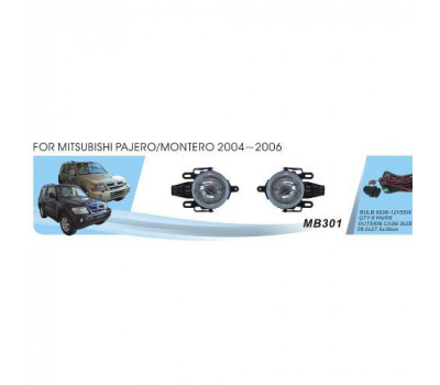 Фары доп.модель Mitsubishi Pajero 2005-2007/MB-301/HB4(9006)-12V51W/эл.проводка (MB-301)