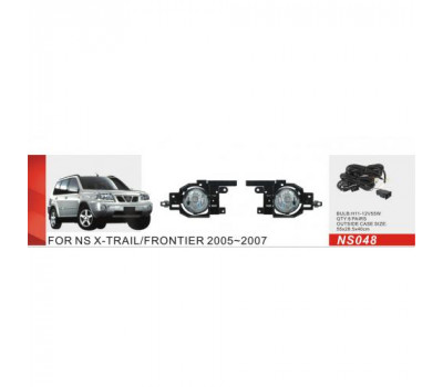 Фары доп.модель Nissan X-Trail 2005-2007/NS-048/H11-12V55W/эл.проводка (NS-048)