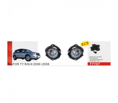 Фари доп.модель Toyota RAV-4 2005-08/TY-197/H11-12V55W/ел.проводка (TY-197)